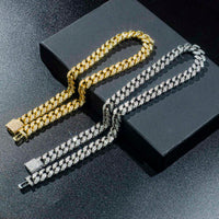 14MM VVS Diamond Cuban Chain Mens Necklace Luxurious Weddings
