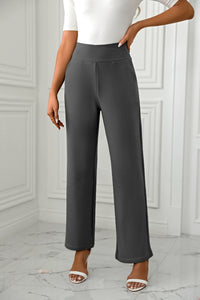 High Waist Straight Leg Pants Pants Luxurious Weddings