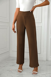 High Waist Straight Leg Pants Pants Luxurious Weddings