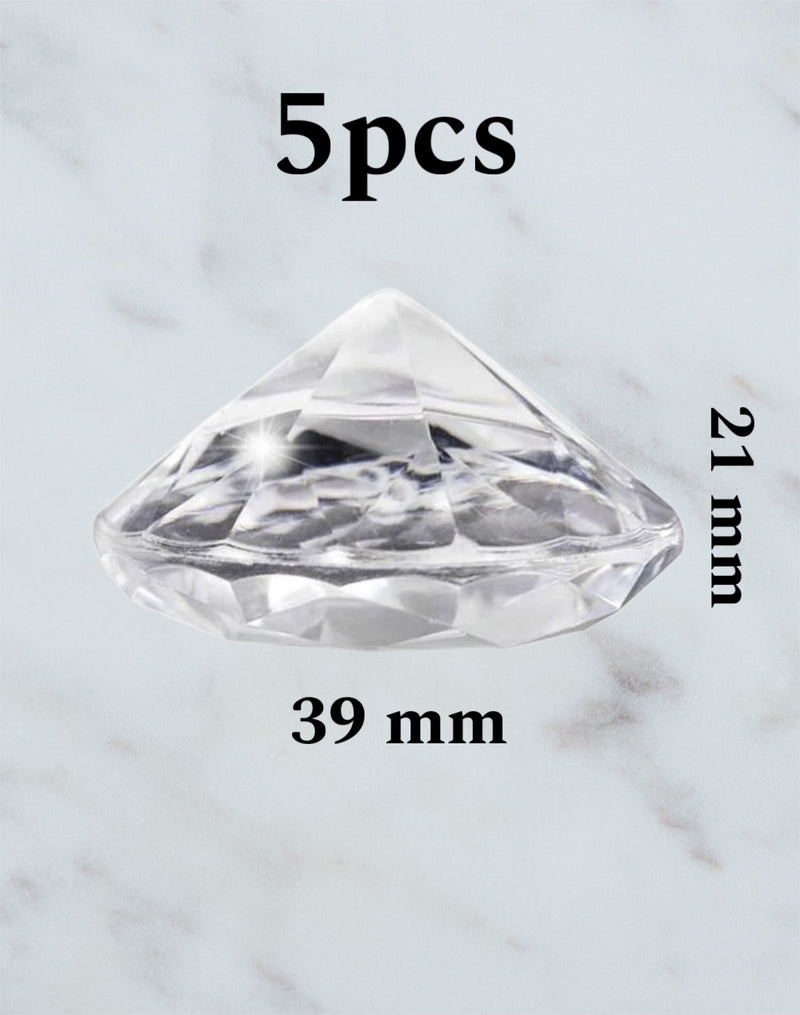 Acrylic Diamond Table Place Card Holder Luxurious Weddings