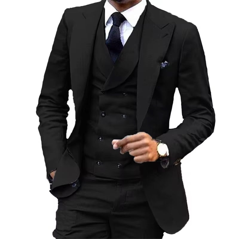 Black 3pcs Wedding Suit