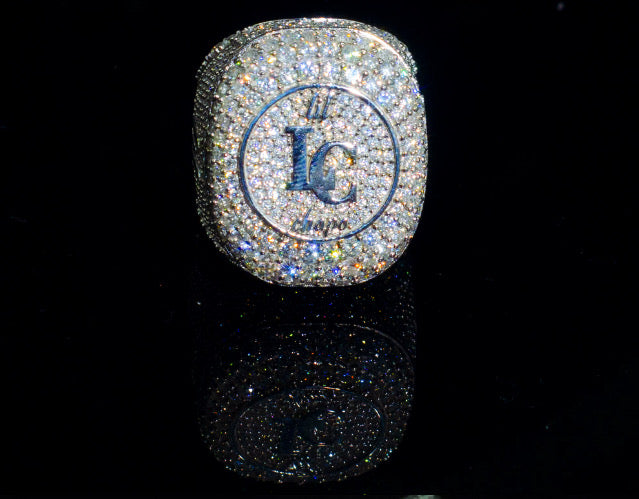 Custom Letter Hip-Hop Ring Mens ring Luxurious Weddings