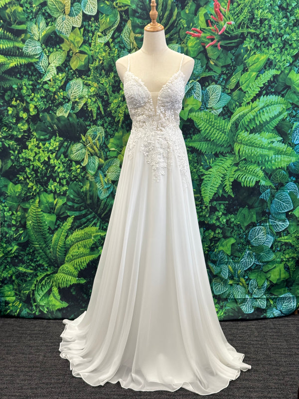 A-Line Chiffon Bridal Gown