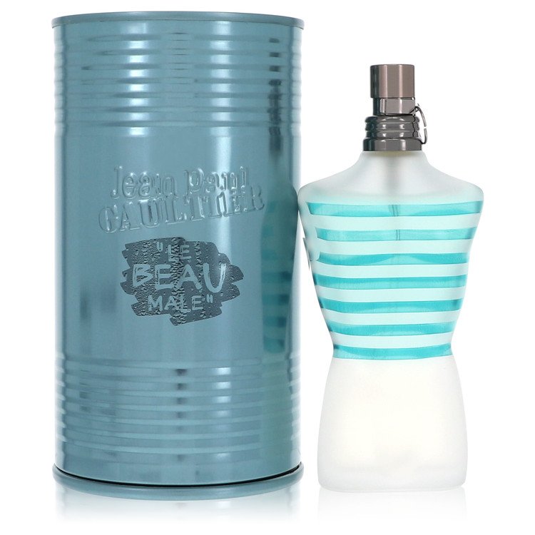 Jean Paul Gaultier Le Beau Eau De Toilette Fraicheur Intense Spray by Jean Paul Gaultier 75 ml perfume bottle with canister