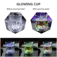 LED Automatic Flashing Cup Multi-color Light Up Mug Wine Beer Glass Whisky Drinking Cup Luxurious Weddings