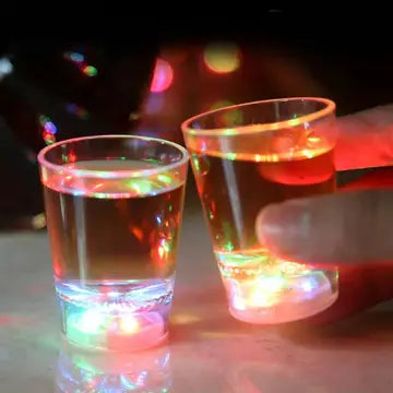 LED Automatic Flashing Cup Transparent Mug Color Changing Shot Glass LED Glasses Luxurious Weddings