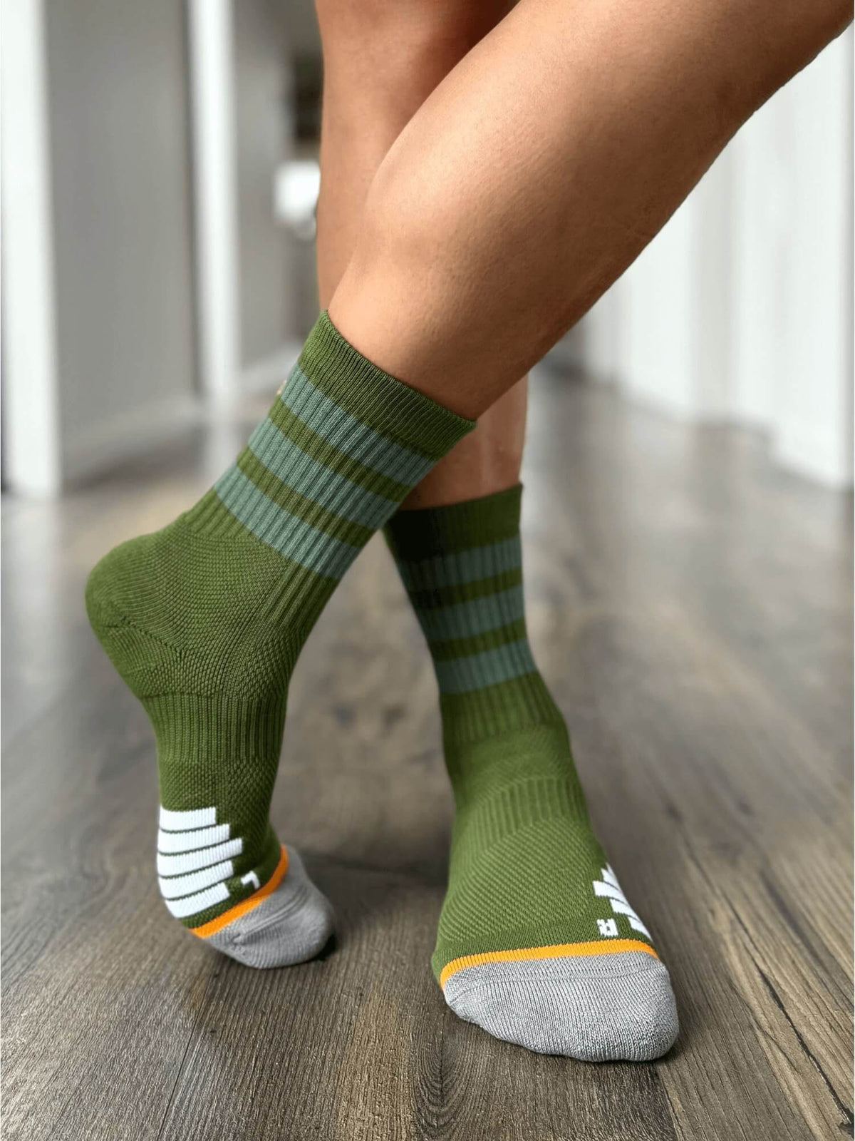 Organic Cotton Luxe Crew Sock - Forest