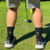 Organic Cotton Luxe Crew Sock - Stealth Black