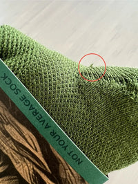 Organic Cotton Luxe Crew Sock - Forest (Imperfect)