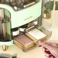 Luxury Desktop Cosmetics Storage Box Dust-proof Makeup Organizer Makeup Organizer