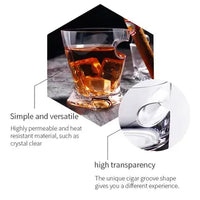 Thickened Crystal Cigar Cup for Rum and Whisky Luxurious Weddings