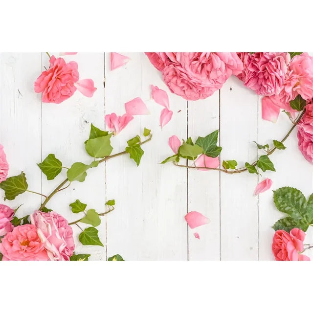 Flower Wooden Wall Product Photography Backdrops for all Special Events Luxurious Weddings