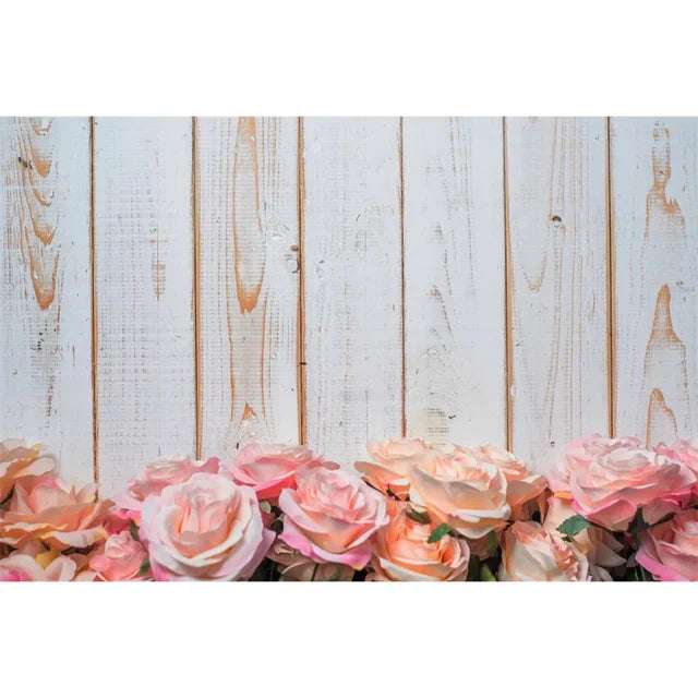 Flower Wooden Wall Product Photography Backdrops for all Special Events Photo Backdrops