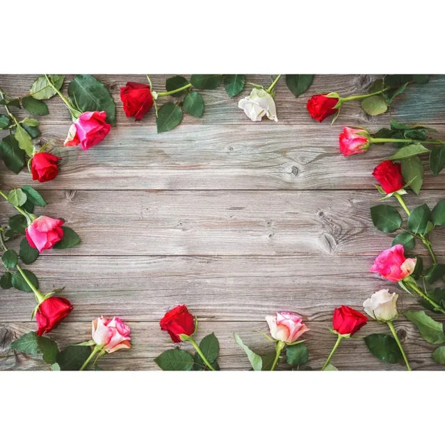 Flower Wooden Wall Product Photography Backdrops for all Special Events Luxurious Weddings