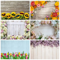 Flower Wooden Wall Product Photography Backdrops for all Special Events Photo Backdrops