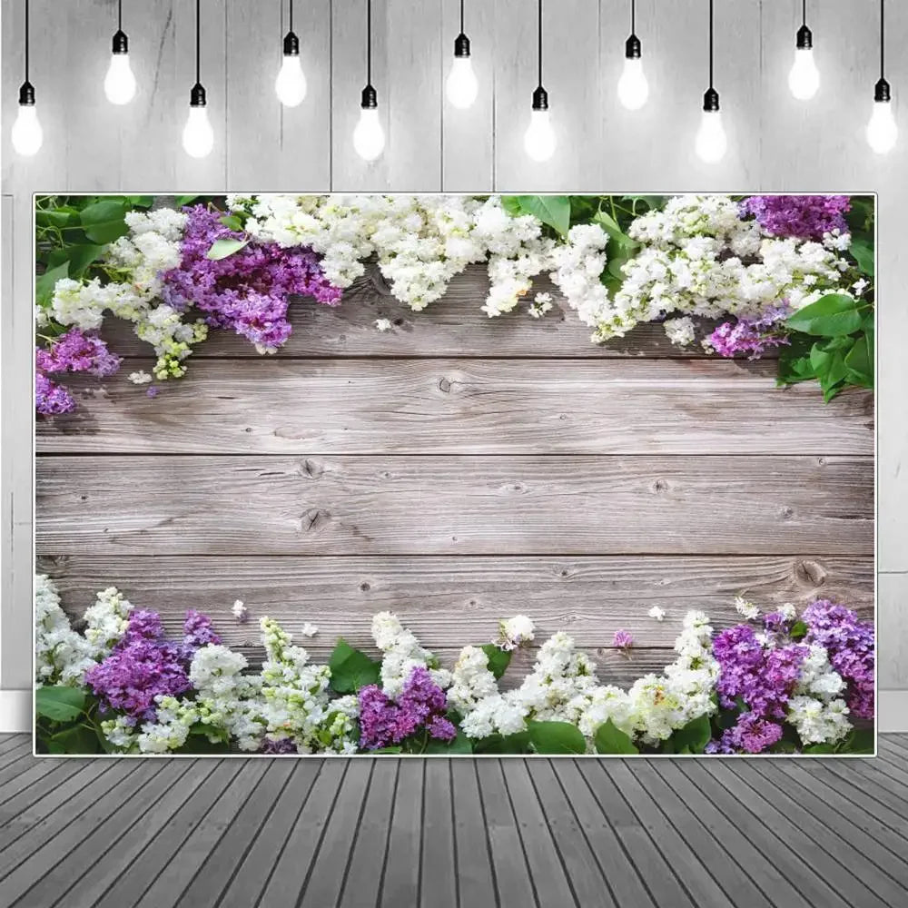 Flower Wooden Wall Product Photography Backdrops for all Special Events Photo Backdrops