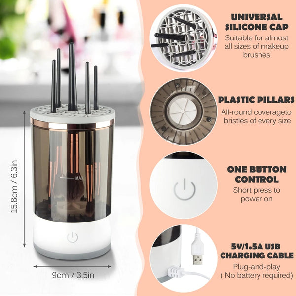 Electric Makeup Brush Cleaner Machine Automatic Makeup Brush Cleaner