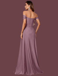Savannah Mauve Gown Bridesmaid Dresses Luxurious Weddings