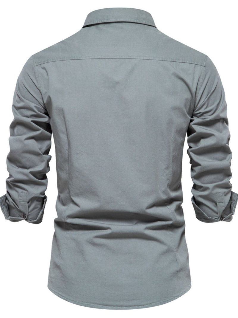 Men's Button Down Collared Neck Shirt Shirts Luxurious Weddings