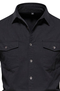 Men's Button Down Collared Neck Shirt Shirts Luxurious Weddings