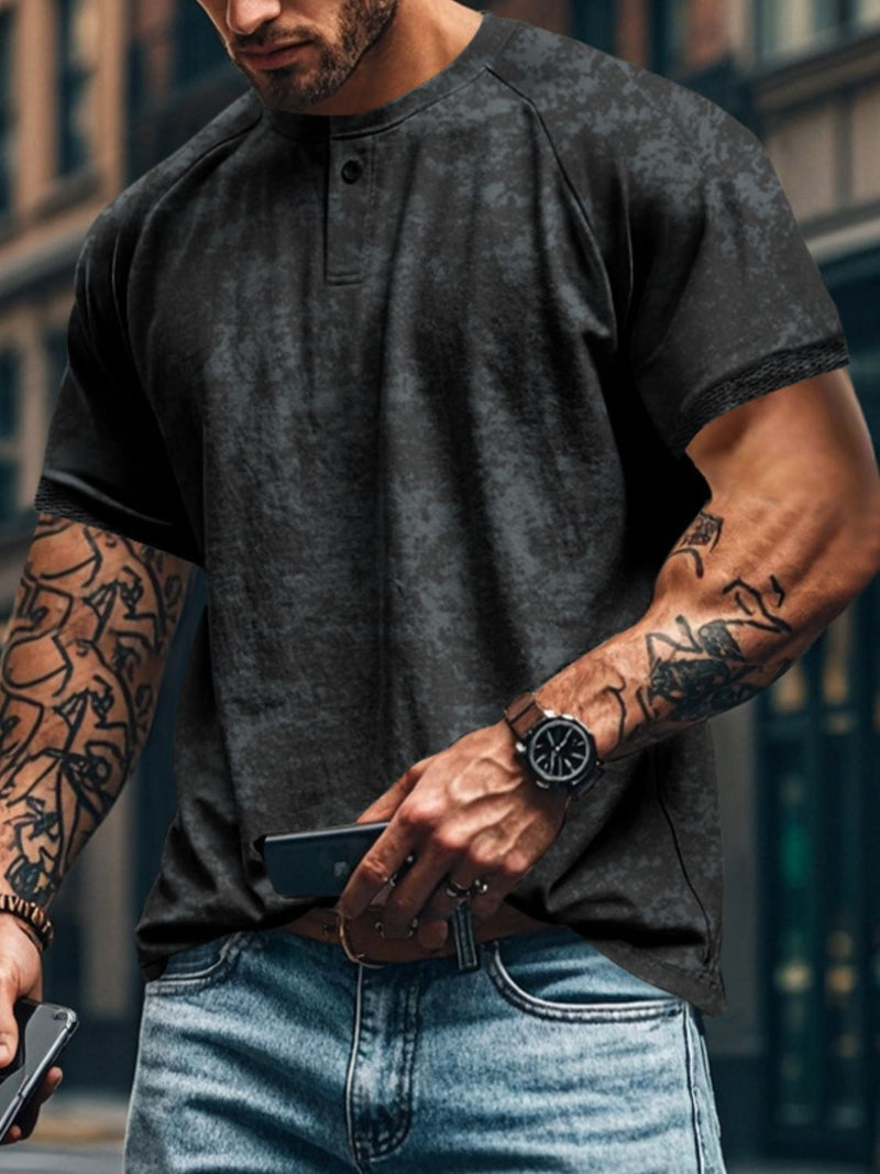 Men's Full Size Round Neck Short Sleeve T-Shirt Plus Size Tshirts Luxurious Weddings