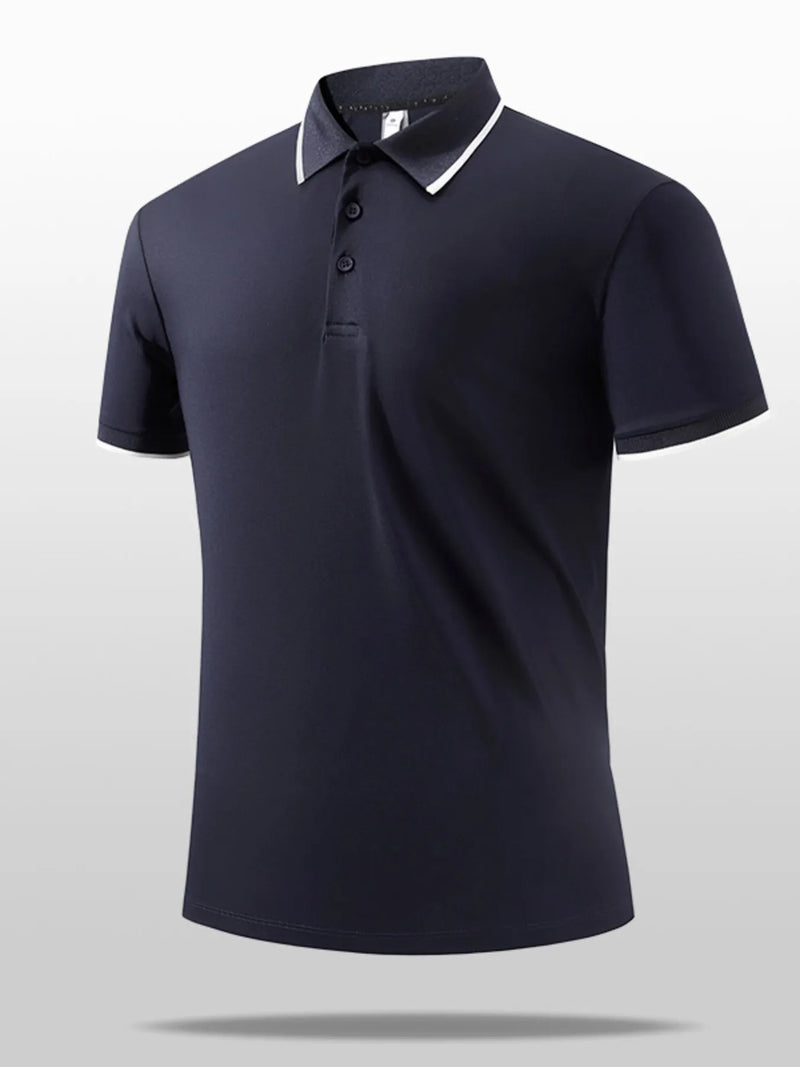 Men's Plus Size Button Detail Short Sleeve Polo Poloshirt Luxurious Weddings
