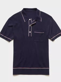 Men's Plus Size Button Detail Short Sleeve Polo Polo shirt Luxurious Weddings