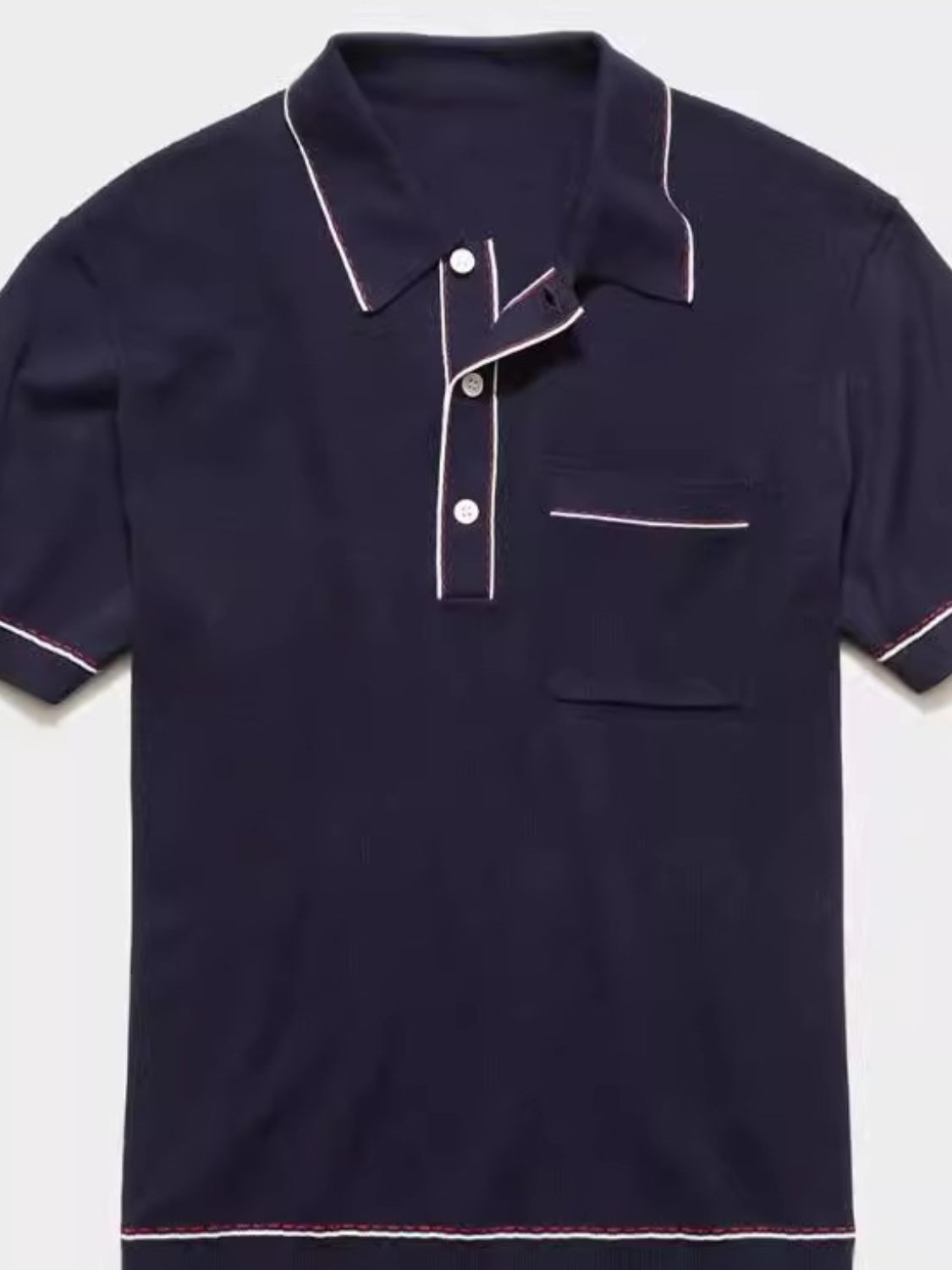 Men's Plus Size Button Detail Short Sleeve Polo Polo shirt Luxurious Weddings