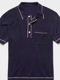 Men's Plus Size Button Detail Short Sleeve Polo Polo shirt Luxurious Weddings