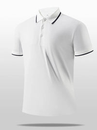 Men's Plus Size Button Detail Short Sleeve Polo Poloshirt Luxurious Weddings