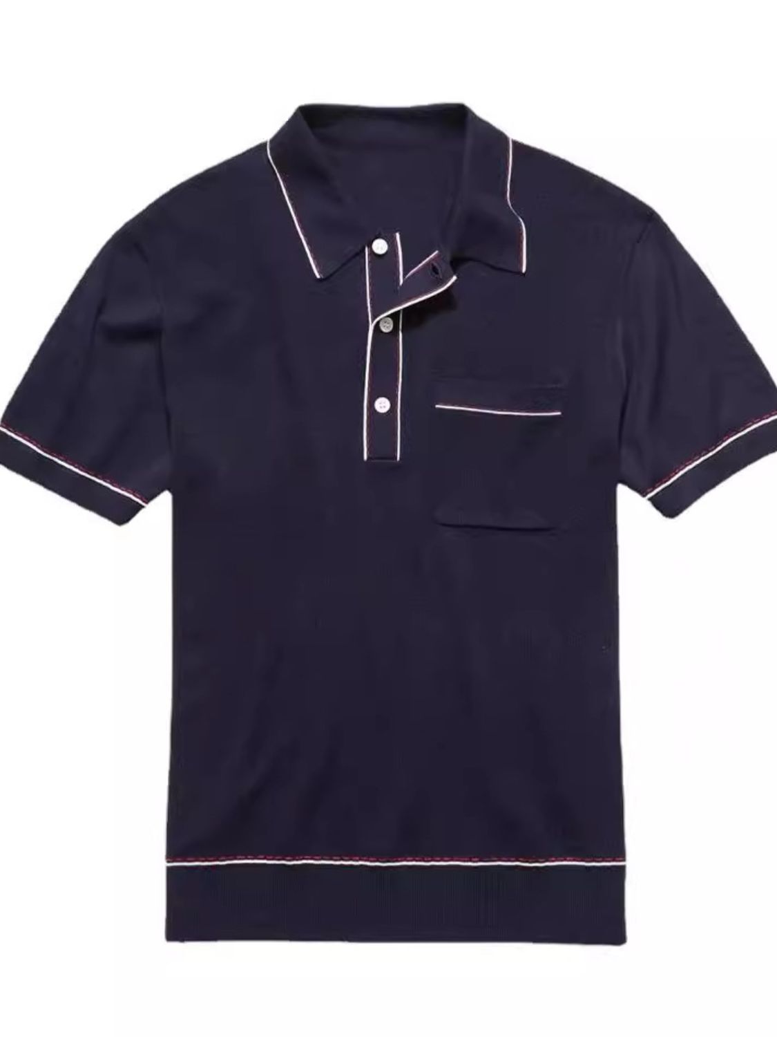 Men's Plus Size Button Detail Short Sleeve Polo Polo shirt Luxurious Weddings
