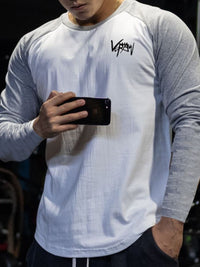 Men's Plus Size Round Neck Long Sleeve T-Shirt Tshirt Luxurious Weddings