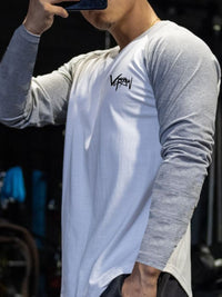 Men's Plus Size Round Neck Long Sleeve T-Shirt Tshirt Luxurious Weddings