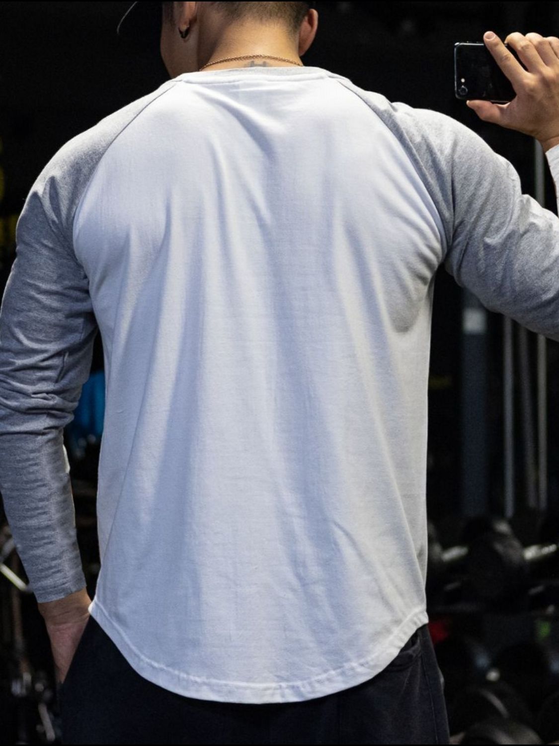 Men's Plus Size Round Neck Long Sleeve T-Shirt Tshirt Luxurious Weddings