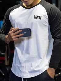 Men's Plus Size Round Neck Long Sleeve T-Shirt Tshirt Luxurious Weddings