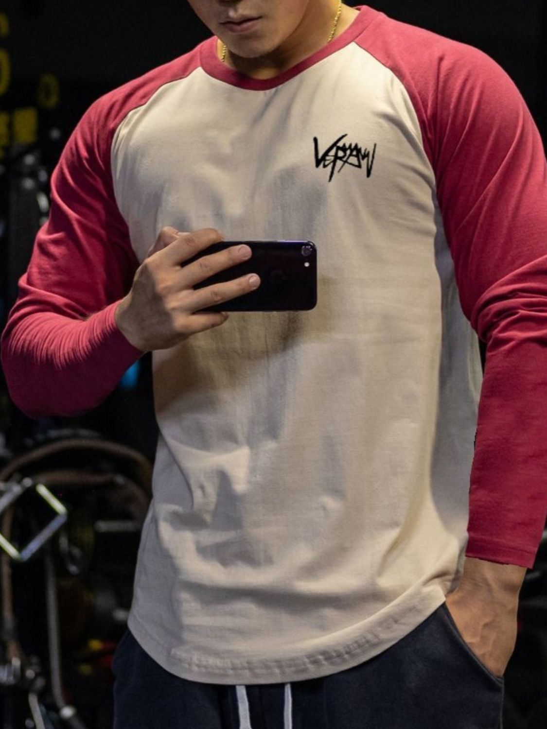 Men's Plus Size Round Neck Long Sleeve T-Shirt Tshirt Luxurious Weddings