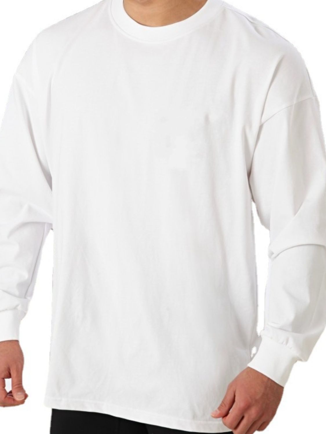 Men's Plus Size Round Neck Long Sleeve T-Shirt Tshirts Luxurious Weddings