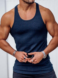 Men's Plus Size Round Neck Tank Singlets Luxurious Weddings