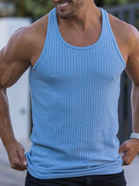 Men's Plus Size Round Neck Tank Singlets Luxurious Weddings