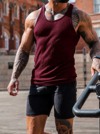 Men's Plus Size Round Neck Tank Singlets Luxurious Weddings