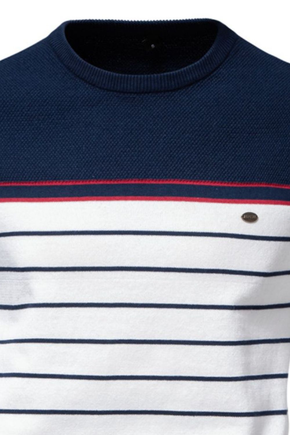 Men's Striped Round Neck Long Sleeve Sweater Sweatshirt Luxurious Weddings