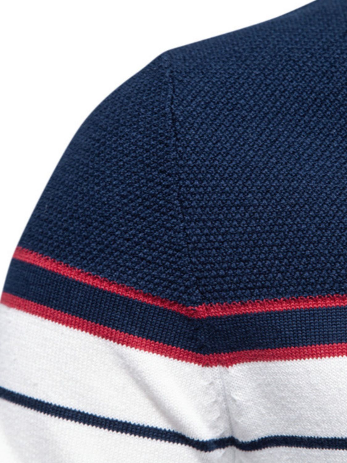 Men's Striped Round Neck Long Sleeve Sweater Sweatshirt Luxurious Weddings