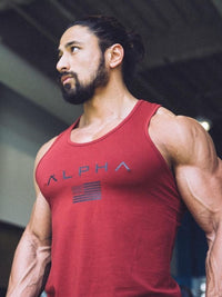 Men's US Flag Round Neck Tank Singlets Luxurious Weddings