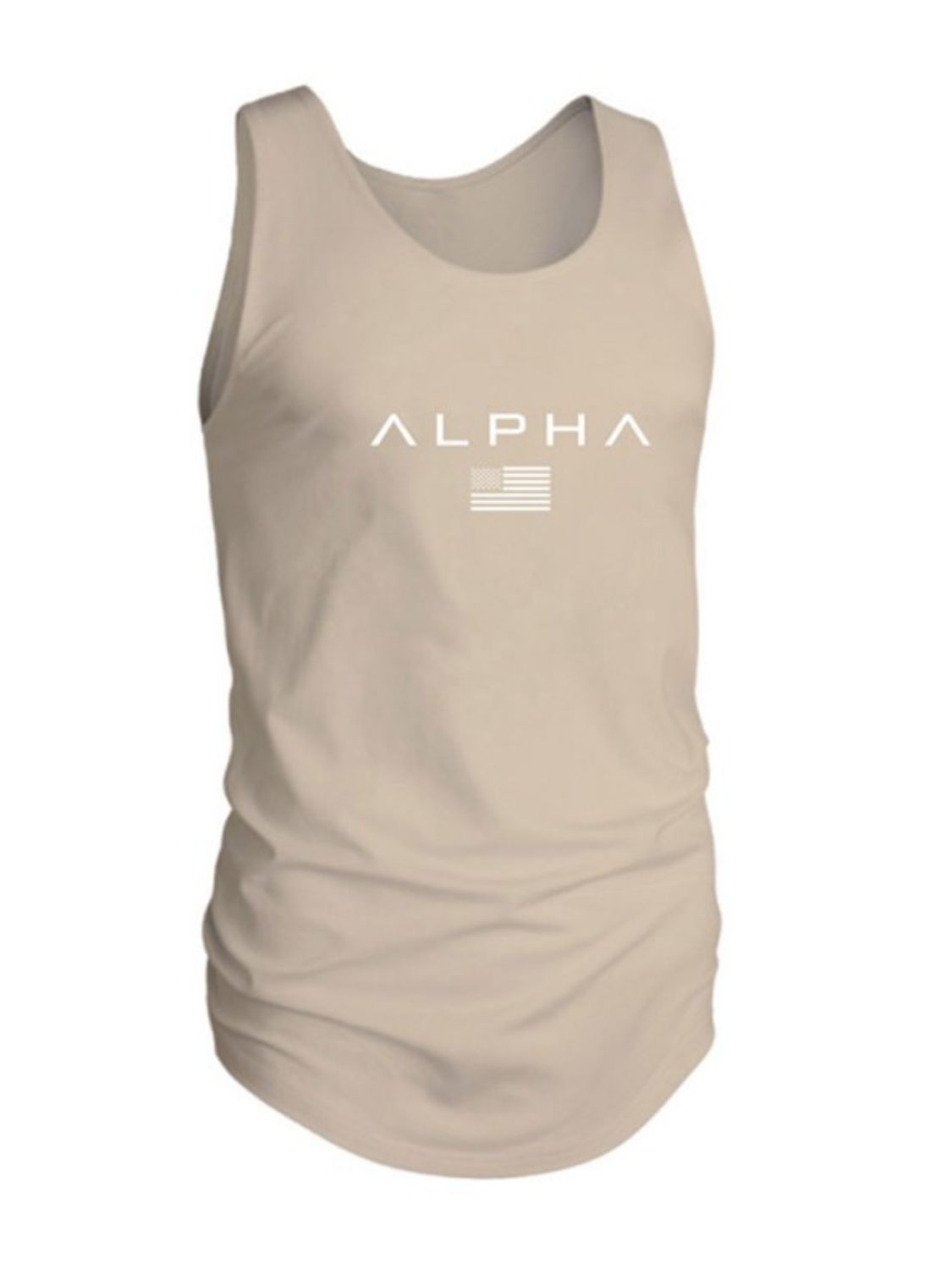 Men's US Flag Round Neck Tank Singlets Luxurious Weddings