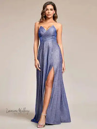 Gorgeous Metallic Rose Evening Dress Evening Dress Luxurious Weddings