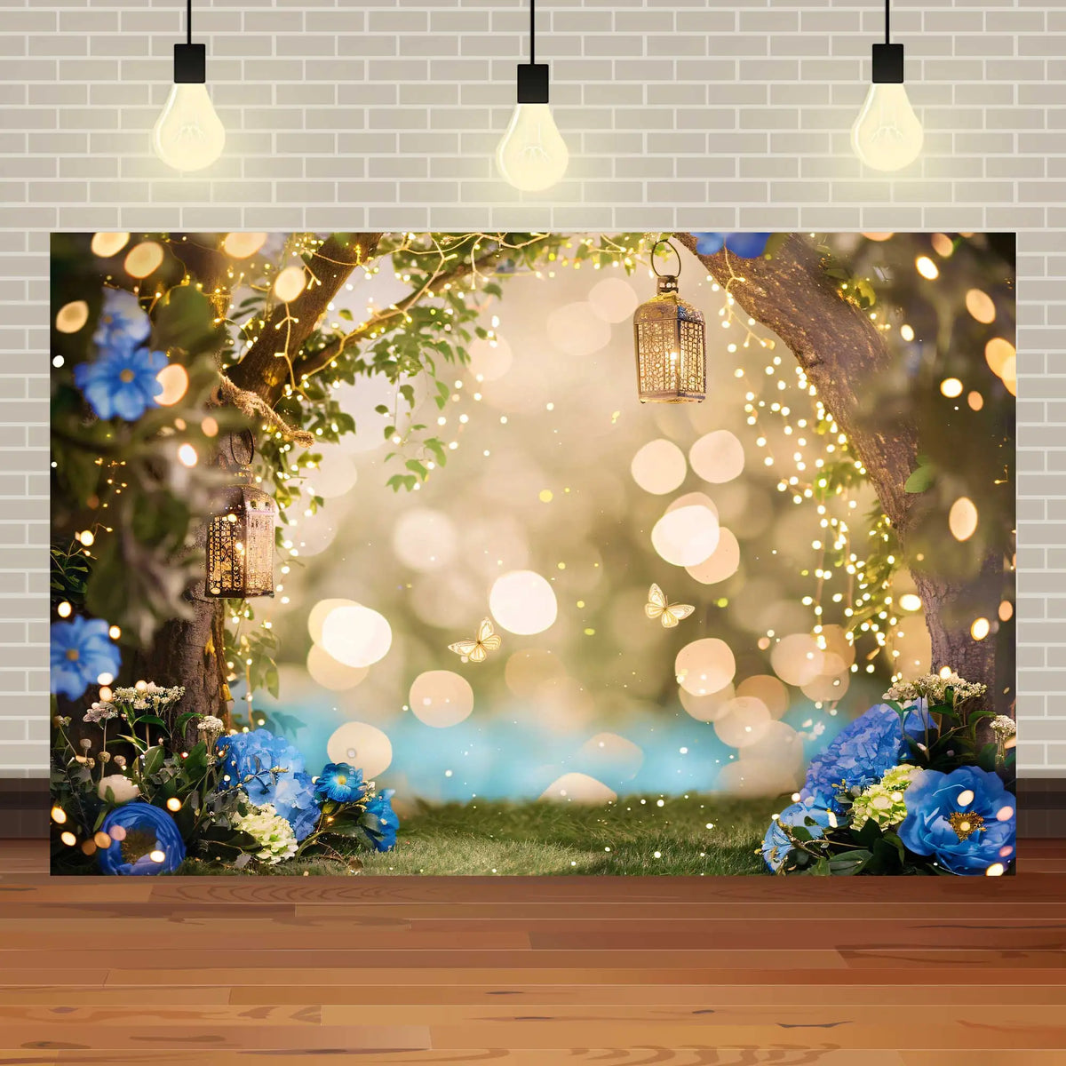 Enchanted Forest Backdrop Fairy Tale Magic Tree Flower Girl Birthday Party Photography Wonderland Wedding Background Photography Backdrops