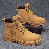 Mens Boots Winter Shoes Leather