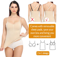 Camisole for Women Tummy Control Cami Shaper Seamless Compression Cami Shaper