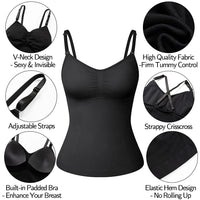 Camisole for Women Tummy Control Cami Shaper Seamless Compression Cami Shaper