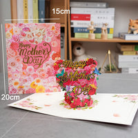 a mother's day greeting card with a bouquet of flowers